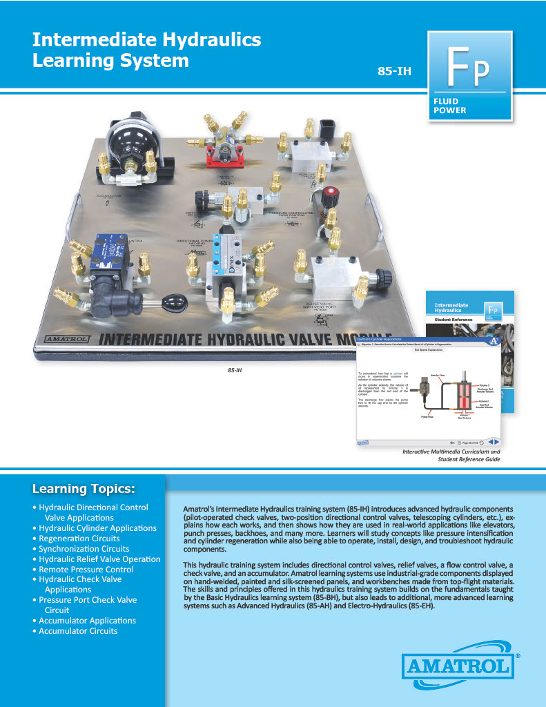 Amatrol Intermediate Pneumatics Trainer 85-IP