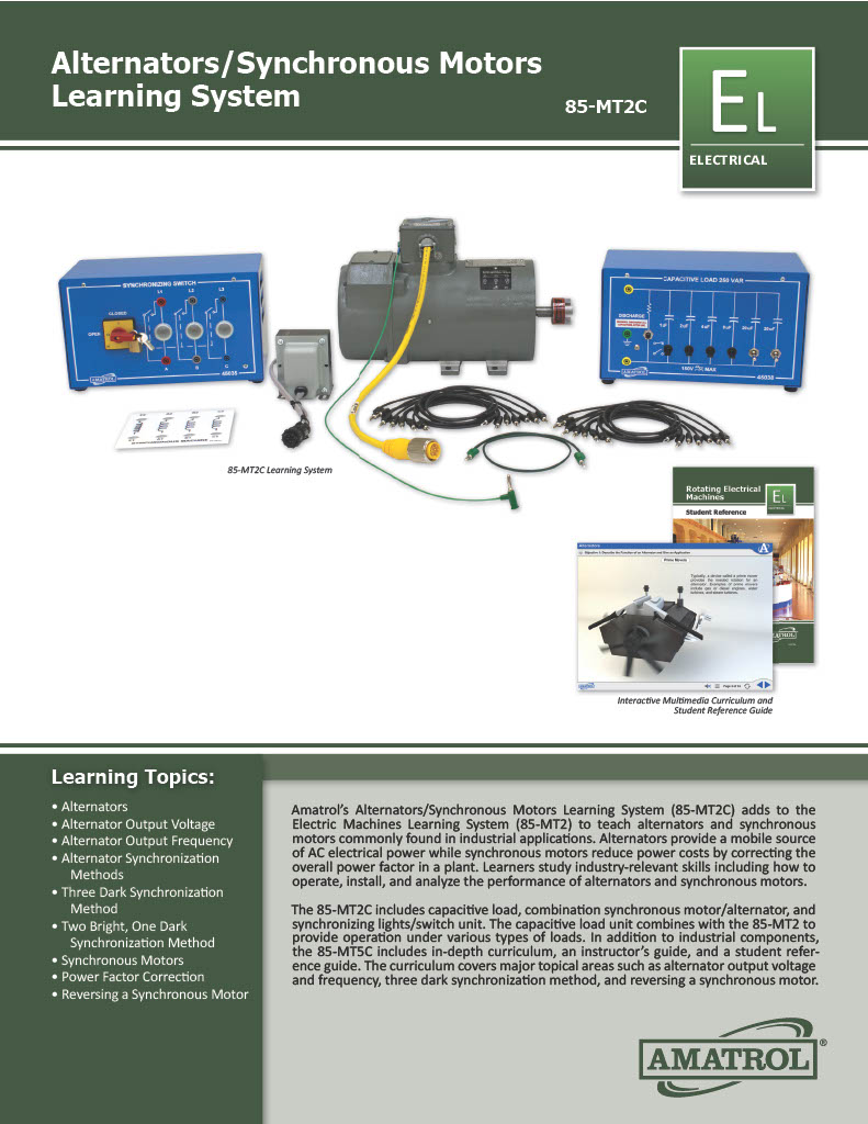 Amatrol Alternator / Synchronous Motors (85-MT2C)