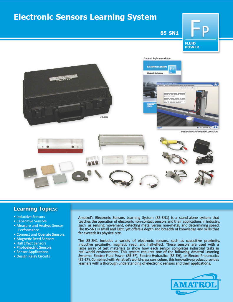 Amatrol Electronic Sensors Training 85-SN1