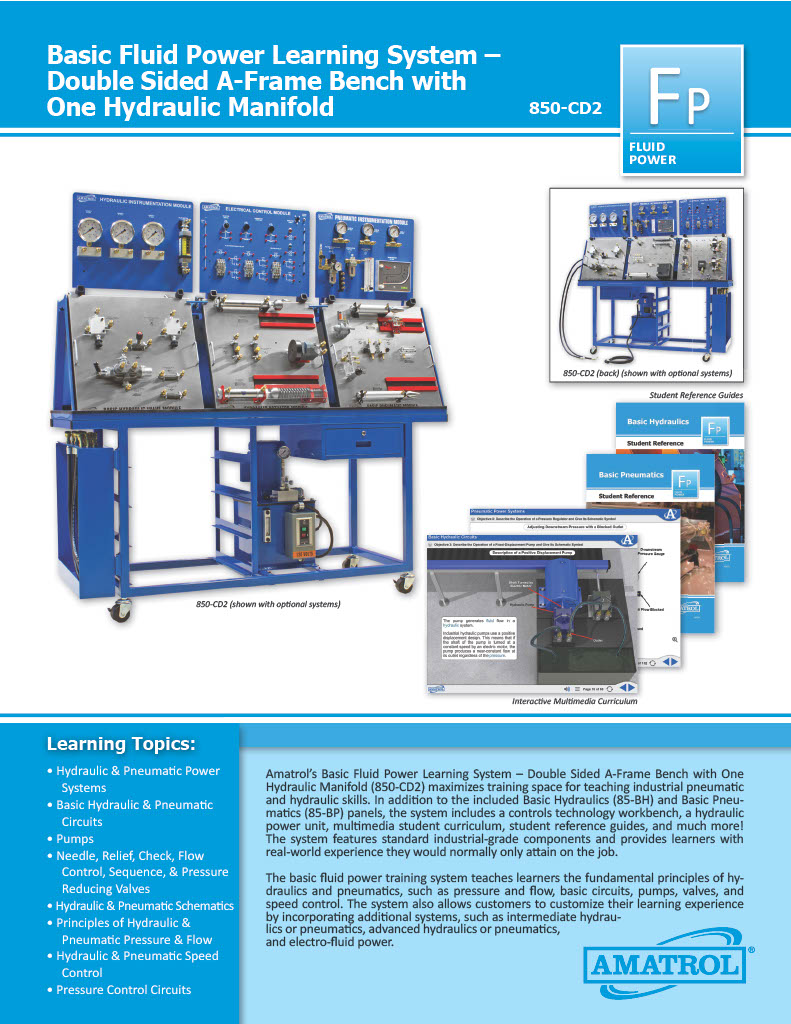 Amatrol Fluid Power Training 850-CD2