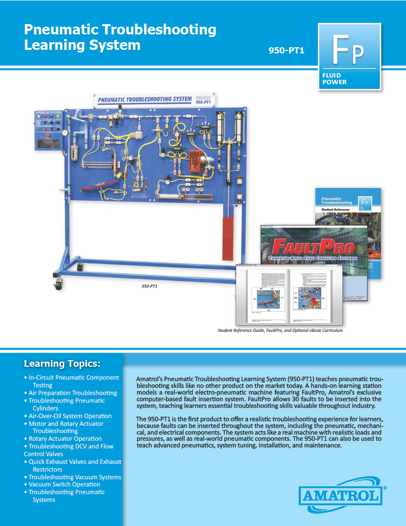 Amatrol Pneumatic System Troubleshooting 950-PT1