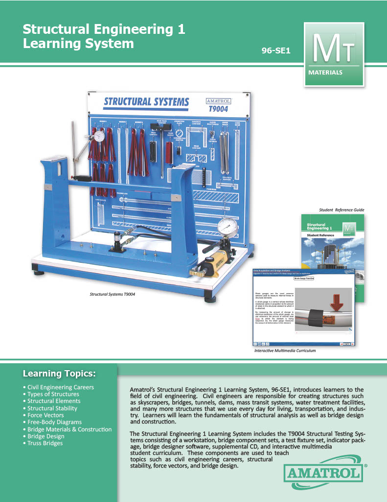 Amatrol Structural Engineering | High School Civil Engineering