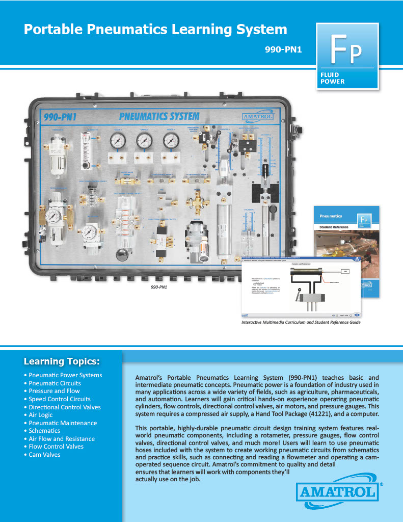 Amatrol Pneumatics Trainer 990-PN1