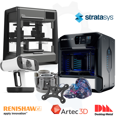 Stratasys, Renishaw, Desktop Metal, and Artec