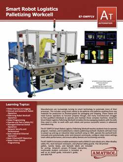 Amatrol Smart Robot Logistics Palletizing Workcell 87-SWPF1V